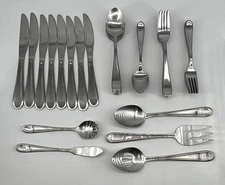 Flatware Set Stainless Lot of 44