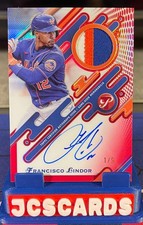 2025 Pristine #PPAR-FL Francisco Lindor Game Used Relic Auto 1/5 1st OFF PRINT
