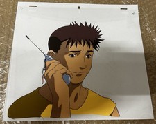 Masou Kishin Cybuster Ken Ando Original Anime Production Cel A9 with Sketch Rare