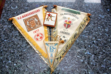 Fußball-Wimpel Aachen Sammler-Vintage unter Folie  70er Jahre, gut erhalten.