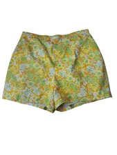 The Lilly Vintage 1960s Lilly Pulitzer Shorts Twee High-Rise Orange Floral Pool