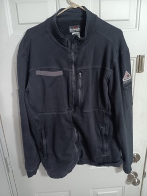 Bulwark FR Sweater Mens L-Ln Black CAT2 2112 17 EBT Workwear Full Zip 