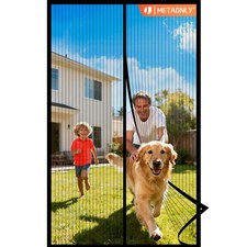 Magnetic Screen Door Mesh Fits 36" x 80" Door - Curtain Size 38" x 82" for Patio