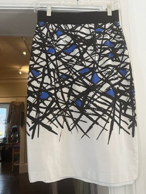 Milly  Abstract Print Pencil Skirt Size Small