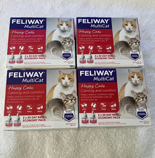 Feliway Multi Cat Refills for Cats 4x2 Pack 8 Refills in total exp 01/2027
