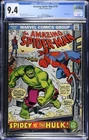 Amazing Spider-Man #119 - Marvel Comics 1973 CGC 9.4 Hulk appearance.