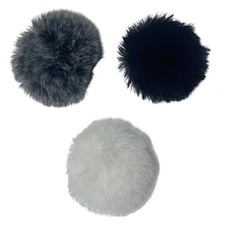 10x Furry Microphone Wind Muff Mini Furry Windscreen for Outdoor Podcasting