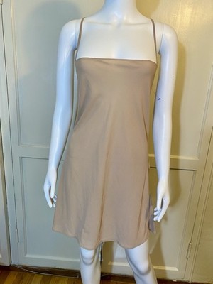 RED VALENTINO Nude Slip Dress Camisole Size 46IT, 12US (L), Carrie ''Naked Dress''