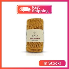 Sensy Premium 2mm - 160 Yards 100 Recycled Cotton Macrame Cord Crochet Bag Cord