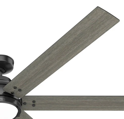 72" Hunter Gravity Matte Black LED Smart Ceiling Fan - Picture 3 of 7