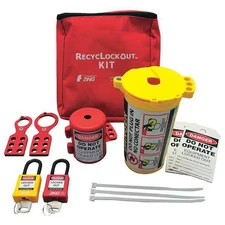 Zing 7121 Portablelockoutkit, Filled, Electrical, Red