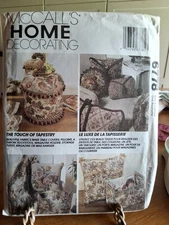 McCall's Sewing Pattern 6778 Home Decor Table Covers-Pillows-Footstool (69)