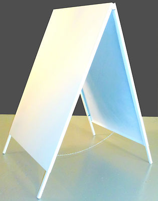 Sidewalk A Frame Metal Sandwich Outdoor Sign Ready for Graphics magnet character