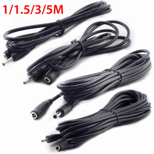 DC Power Supply Extension Cable Wire Lead 5V CCTV Security Camera/DVR 3.5x1.35mm - Picture 1 of 11