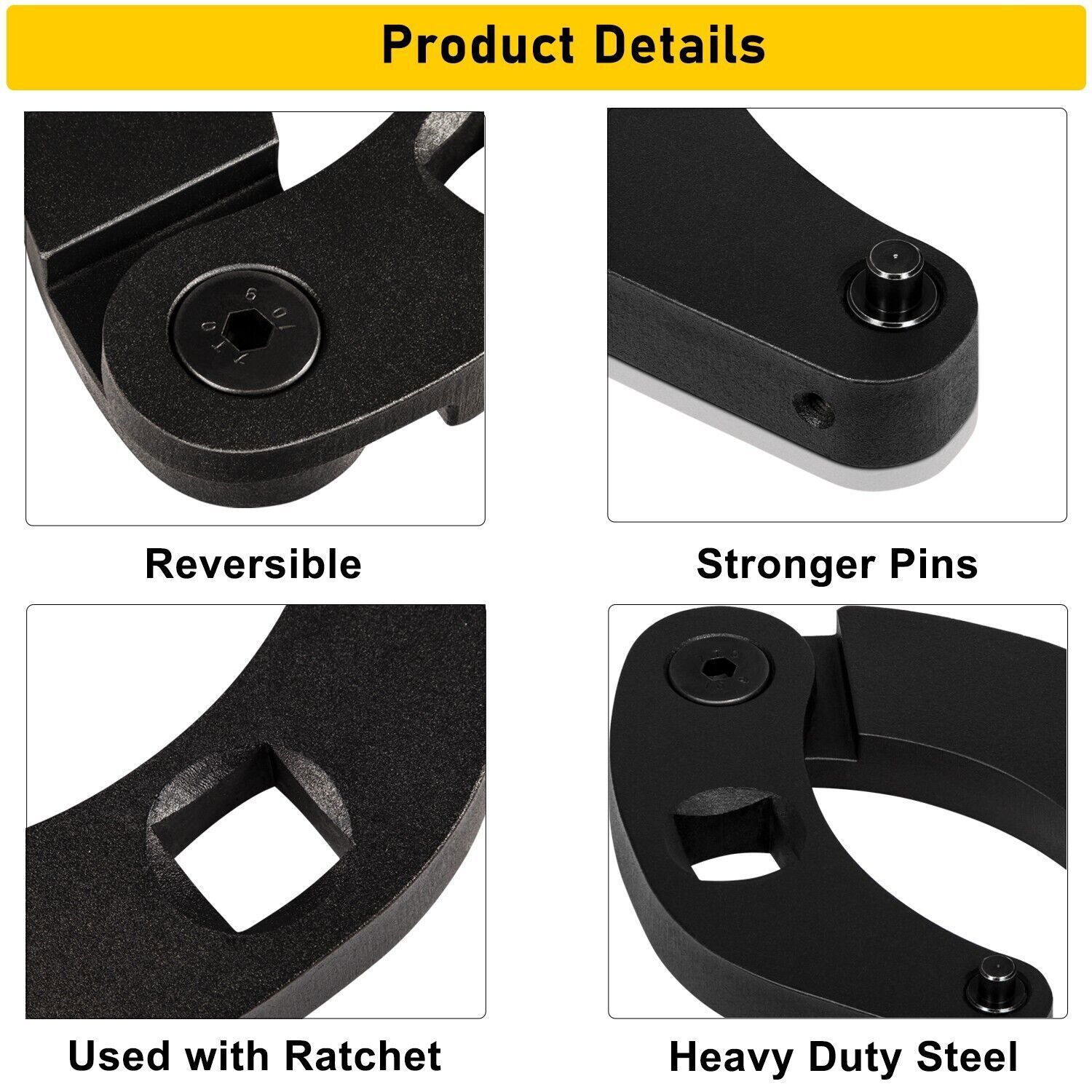 Adjustable Gland Nut Wrench 1266 & 7463 Spanner Tool Kit for Hydraulic Cylinder