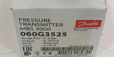 #ad NEW DANFOSS Pressure Transmitter MBS3000 060G3525 UPS shipping $273.70