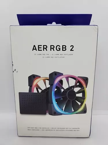 NEW NZXT AER RGB 2-140mm - HF-2814C-DW - Advanced Lighting Customizations