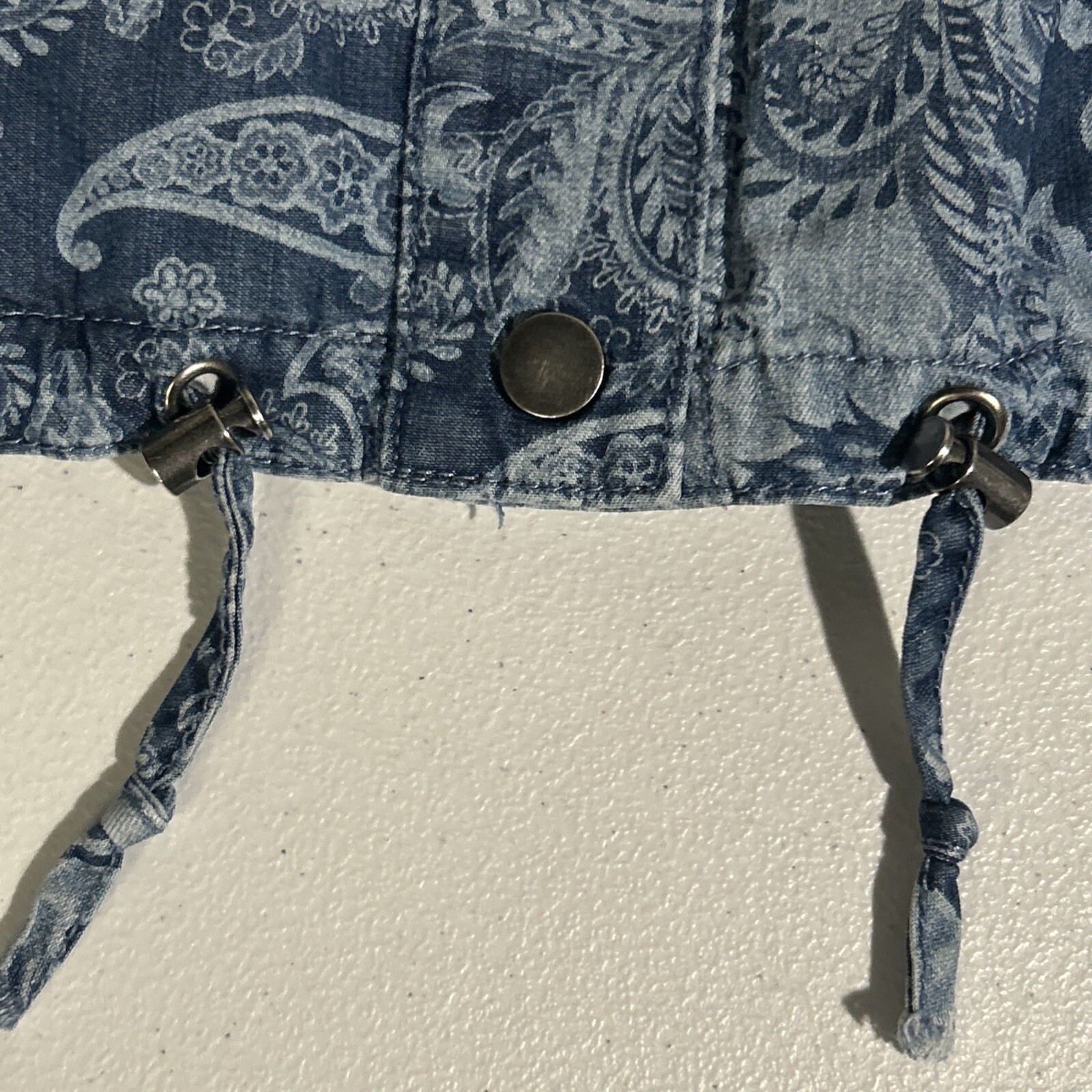 Chicos size 3 extra large blue chambray Paisley l… - image 7