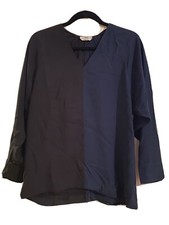 Authentic Fendi Blouse Black/Blue IT 42