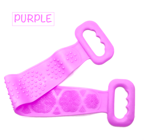 Silicone Bath Towel Back Brush Scrubber Exfoliating Scrub Body Wash Dual Side - Picture 16 of 16