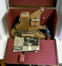 Universal Camera Corp. 8mm Film Movie Projector PC-500 W/ Wood Case