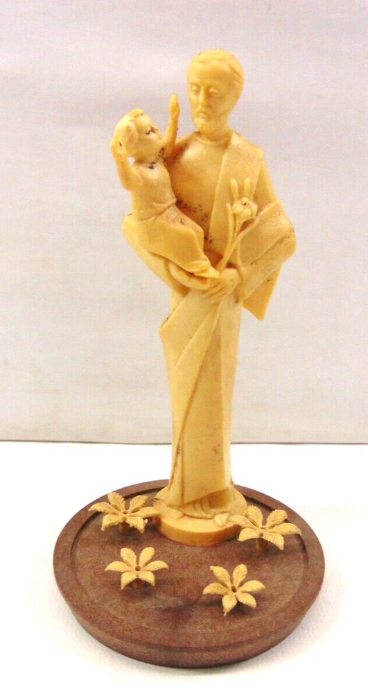 Vintage St. Saint Francis Figurine On Base 6