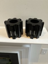 Pair of Black West Elm Table Home Decor Display Bolts Contemporary