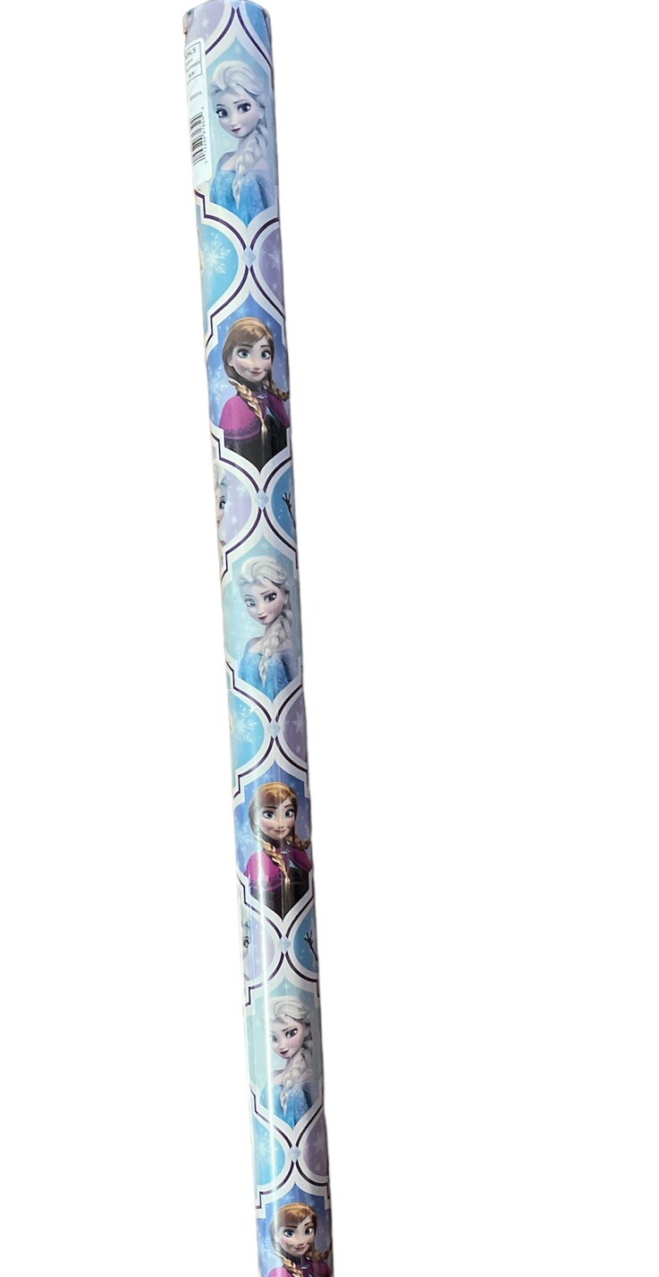 Disney Frozen  50 sq ft Total of Christmas Wrapping Paper Olaf Elsa Anna