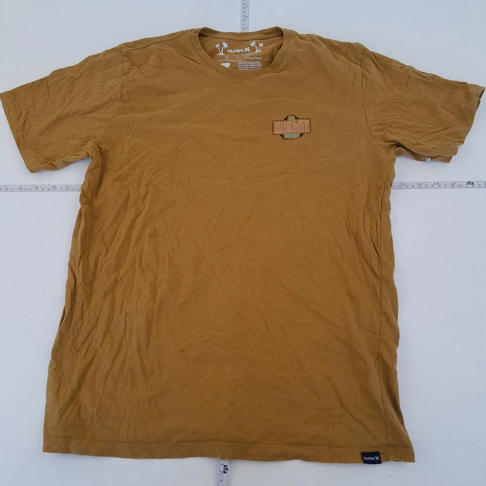 HURLEY T-Shirt Grande Marrón Para Hombre Gráfico Estampado Trasero Sirena - Imagen 2 de 4