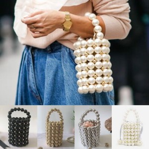 pearl bucket bag