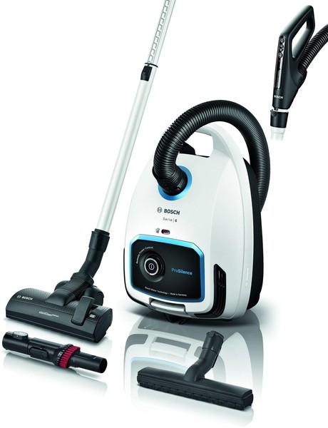 Bosch Serie 6 BGB6SIL1 Aspirapolvere Con Sacco Prosilence Bianco-image