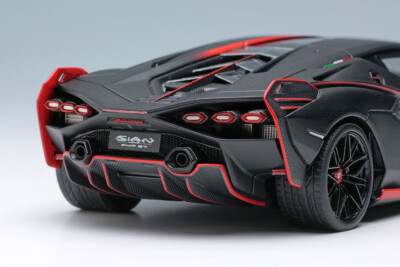 EIDOLON 1/43 Lamborghini Sian FKP 37 2019 with Stripe Matte Black