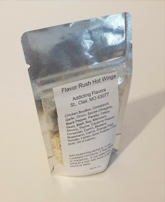   Flavor Rush Hot Wing Sauce Seasoning Packet - Addictingly Good   