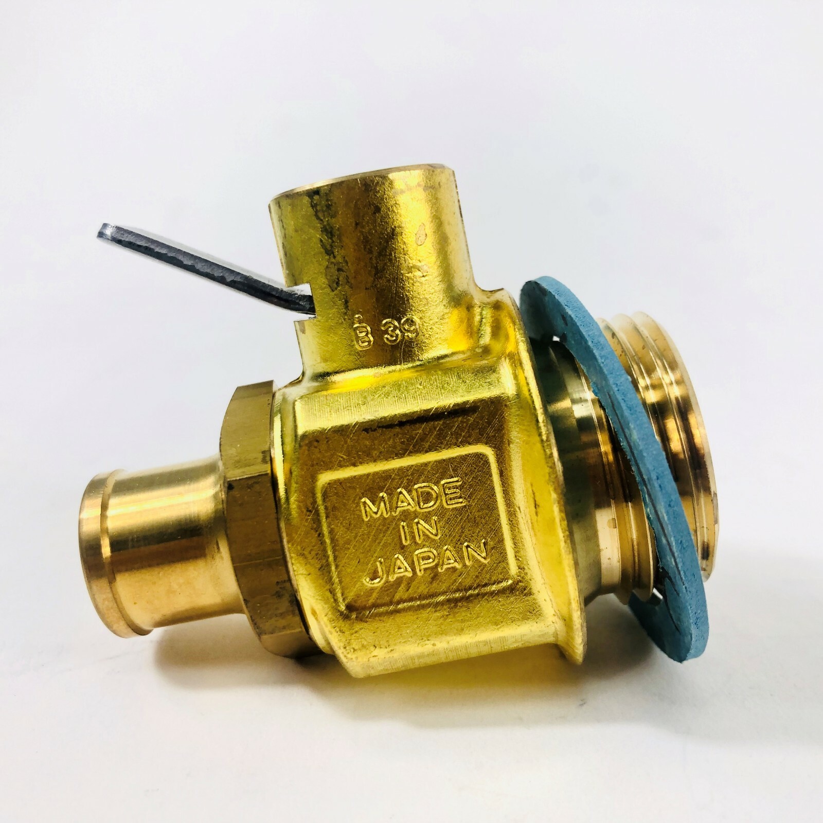 FUMOTO T205NS OIL DRAIN PLUG VALVE W/ HOSE NIPPLE, FOR CAT 3406B, 3406E