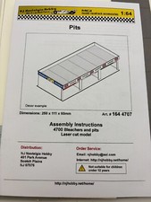 LASER CUT KIT PIT LANE BUILDING WITH 3 PIT STOPS HO RACE LAYOUTS AURORA BAUER