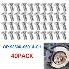 40Pcs Brake Disc Rotor Bolts Screws For Honda Accord Civic 93600-06014-0H NEW