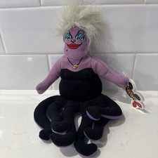 NWT Disney Ursula The Little Mermaid Mini Bean Bag Plush 5.5"