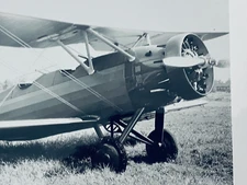 Unidentified Basic Trainer Biplane Photo 8x10 US Army Prop Driven Biplane