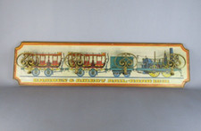 Patères Bois Figure Train 4 Colori Moderne Mural Vintage 1970