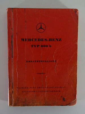 Teilekatalog Mercedes Benz 300 b Adenauer W186 von 08/1954