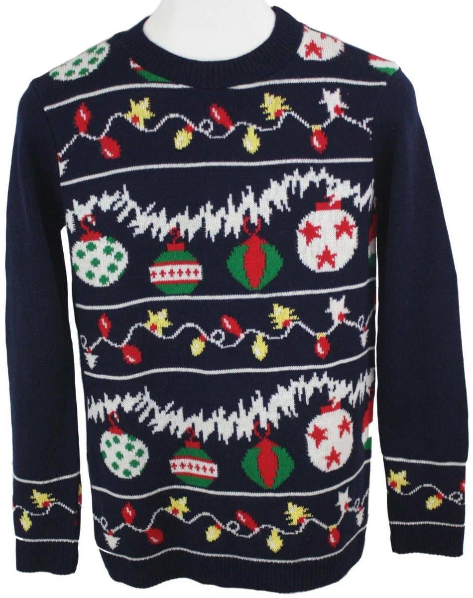 Cotton Emporium Womens Ladies Nordstrom Navy Blue Holiday