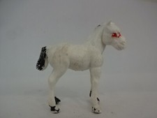 Stara figurka / identyfikator Hongkongu / konie / biały koń - długość 40 mm