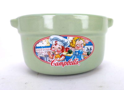 Campbells Soup Bowl 2006 Jade Green Collectible by Houston Harvest