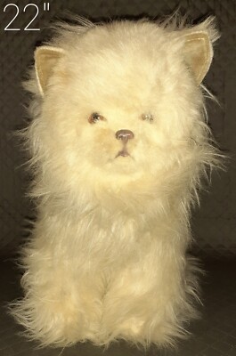 RARE Vintage Real Soft Toys Realistic Sitting Cat Plush Watford 
