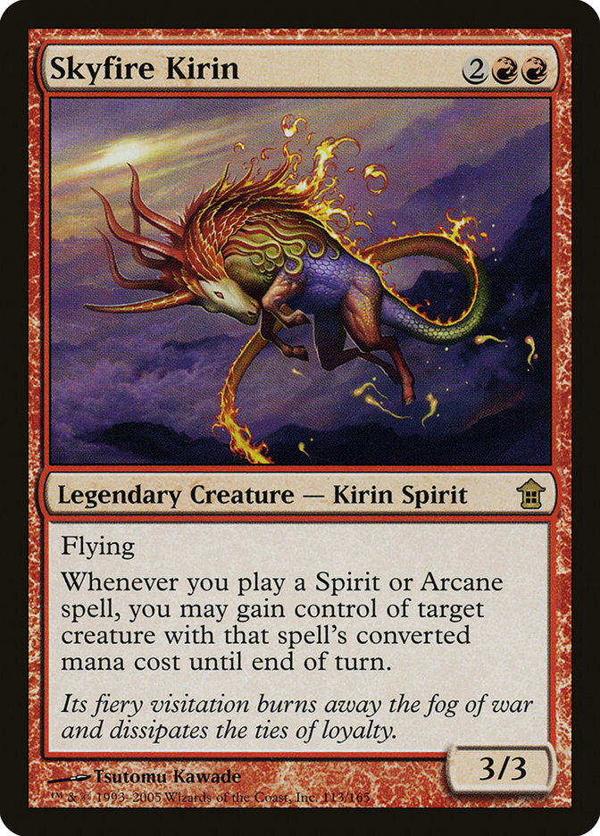 Magic The Gathering – Infernal Kirin (Kirin Infernale) – Saviors Of Kamigawa – Rara