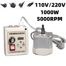 1000W Permanent Magnet Servo Motor&Controller Driver Face Mount Woodworking New