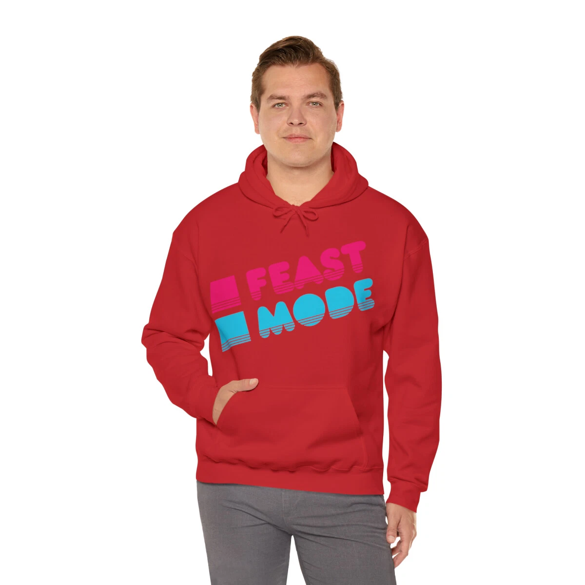 Retro Feast Mode Thanksgiving Graphic Hoodie