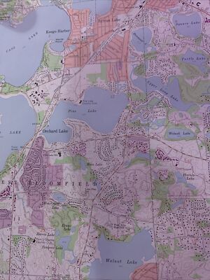 1968 Pine Orchard Long Square Michigan Department Of Interior Map Geological