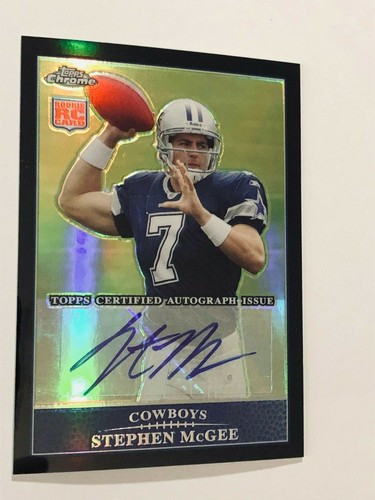 Stephen McGee [Autograph Refractor] #TC212 2009 Topps Chrome card