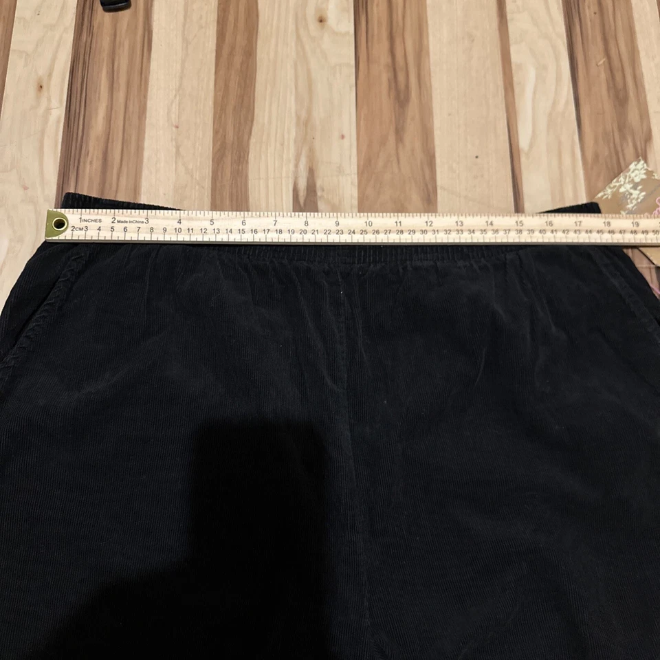 Pantalones Tyte Jeans Pana Negros Elásticos Cintura Cómodos Talla X Foto 3 de 4